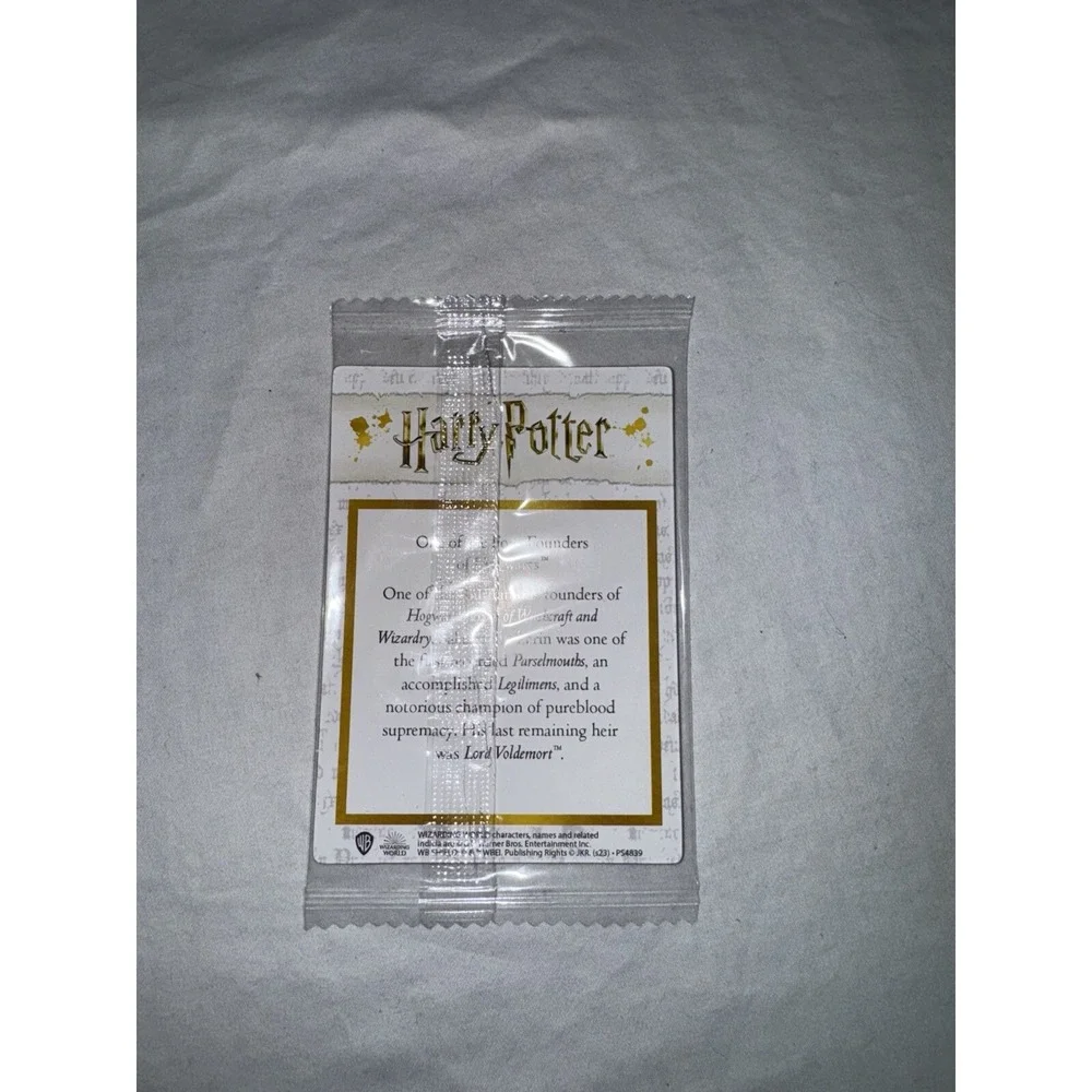 Salazar Slytherin Harry Potter Chocolate Frog Card Holographic New Sealed